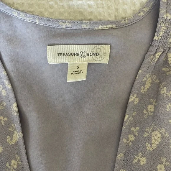 Treasure & Bond Calendar Floral Maxi Dress Size Small - Picture 13 of 16